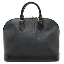 Louis Vuitton-Louis Vuitton Epi Alma Leather Handbag M52142-Black