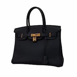 Hermès-Hermes Birkin 30 Handbag in Blue Nuit-Blue