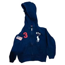 Polo Ralph Lauren-Sweat-shirt bleu Polo Ralph Lauren pour enfant taille 5 ans-Rouge,Bleu foncé