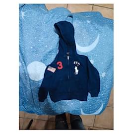 Polo Ralph Lauren-Sweat-shirt bleu Polo Ralph Lauren pour enfant taille 5 ans-Rouge,Bleu foncé