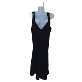 Exclusive elegant dress Aspesi by Lawrence Steele in wool size 42 it Black