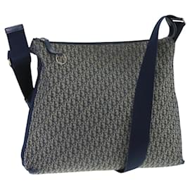 Christian Dior-Christian Dior Trotter Canvas Shoulder Bag Navy Auth mr790-Navy blue