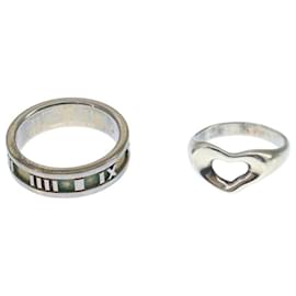 Autre Marque-TIFFANY&Co. Ring Ag925 2Set Silver Auth yk16206-Silvery