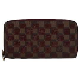 Louis Vuitton-LOUIS VUITTON Damier Piet Zippy Wallet Long Wallet N63174 LV Auth am7360-Other