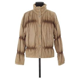 Hugo Boss Leather down jacket Brown
