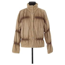 Hugo Boss-Leather down jacket-Brown