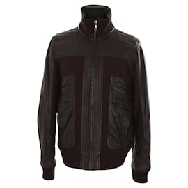 Dolce & Gabbana-Leather jacket-Brown