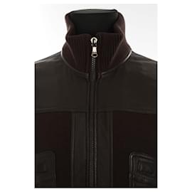 Dolce & Gabbana-Leather jacket-Brown