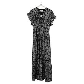 Bash Seidenkleid Schwarz