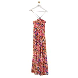 Bash Vestido de algodão multicolorido Multicor