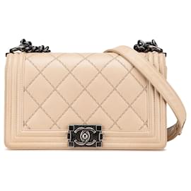 Chanel-CHANEL Handbags T.  Leather-Beige