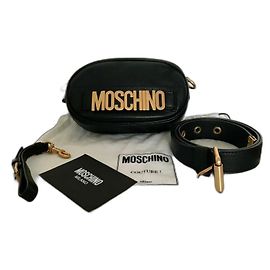 Pochette Moschino Noir