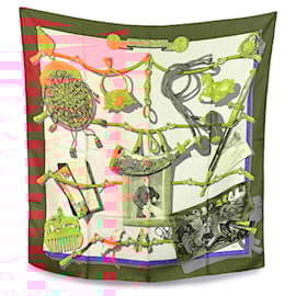 Hermès-Hermes Vintage Silk Scarf 1992 Memoires D'Hermes Cathy Latham-Multiple colors