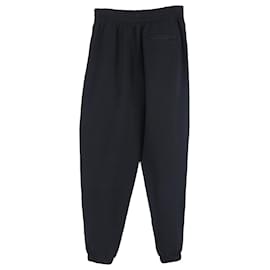 Alexander Wang-Alexander Wang Logo Print Sweatpants in Black Cotton-Black