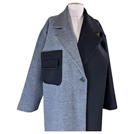 Autre Marque-Coats, Outerwear-Black,Grey