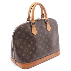 Louis Vuitton-Louis Vuitton Alma PM Handbag Monogram Brown-Brown