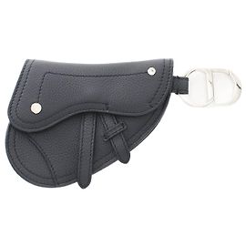 Dior Saddle Leather Coin Case Blue