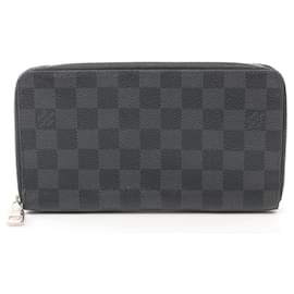 Louis Vuitton-Louis Vuitton Zippy Organizer Wallet Black N63077-Black