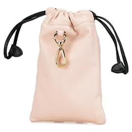 Fendi-Fendi Logo Leather Pouch 7AR920-Pink