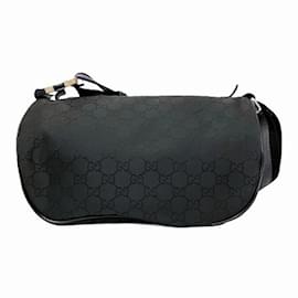 Gucci-Gucci GG Nylon Line Body Bag-Black