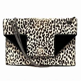 Yves Saint Laurent-Yves Saint Laurent Betty Handbag-Cream,Dark brown