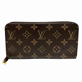 Louis Vuitton-Louis Vuitton Monogram Zippy Wallet M41896-Brown,Red