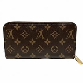 Louis Vuitton-Louis Vuitton Monogram Zippy Wallet M41896-Brown,Red