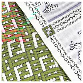 Fendi-Fendi Silk Reversible Scarf FXT011-Other