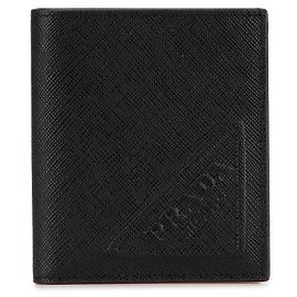Prada Saffiano Leather Bifold Wallet 2MO004 Black