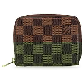 Louis Vuitton-Louis Vuitton Damier Zippy Coin Purse N63070-Brown