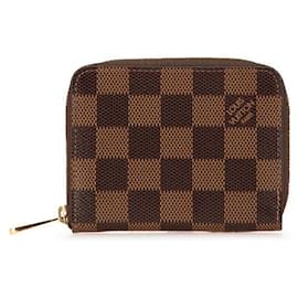 Louis Vuitton-Louis Vuitton Damier Zippy Coin Purse N63070-Brown