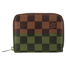 Louis Vuitton-Louis Vuitton Damier Zippy Coin Purse N63070-Brown