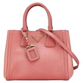 Prada-Prada Saffiano Leather 2WAY Handbag-Pink