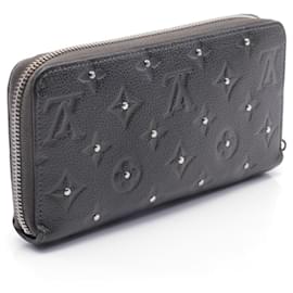 Louis Vuitton-Louis Vuitton Monogram Empreinte Leather Zippy Wallet M61442-Grey