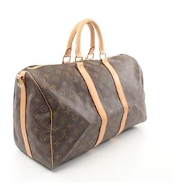 Louis Vuitton-Louis Vuitton Monogram Keepall Bandouliere 45 Bag M41418-Brown