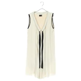 Fendi-Fendi Silk Dress Ivory/Black FD6238-Other