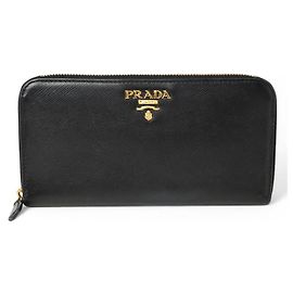 Prada Saffiano Leather Wallet 1M0506 Black