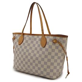 Louis Vuitton-Louis Vuitton Damier Azur Neverfull PM Tote Bag-White