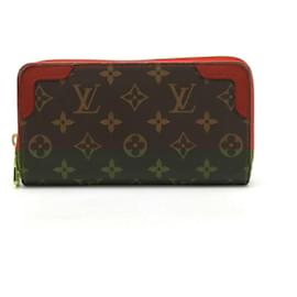 Louis Vuitton-Louis Vuitton Monogram Zippy Wallet Retiro M61854-Red