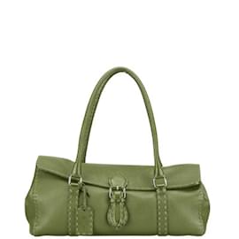 Fendi-FENDI Selleria Linda Handbag-Red