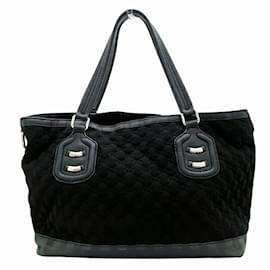 Gucci-Gucci 241101 Neoprene Handbag Tote-Black