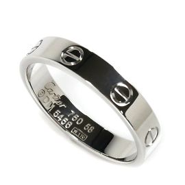 Cartier K18WG Weißgold Love Ring Golden