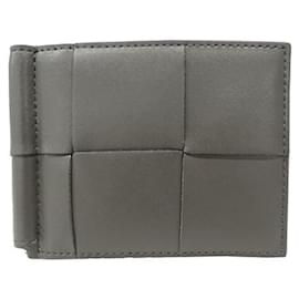 Bottega Veneta-Bottega Veneta Men's Leather Cassette Wallet-Brown,Light blue