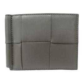 Bottega Veneta-Bottega Veneta Men's Leather Cassette Wallet-Brown,Light blue