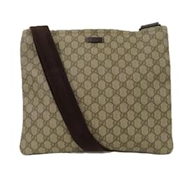 Gucci-Gucci GG Supreme Shoulder Bag-Beige