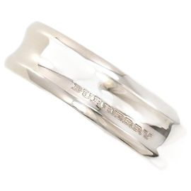 Anillo de banda de oro blanco de 18K Burberry Dorado