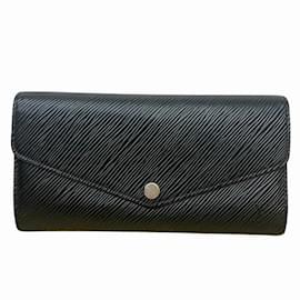 Louis Vuitton-Louis Vuitton Epi Portefeuille Sarah M64322 Long Wallet-Black,Pink