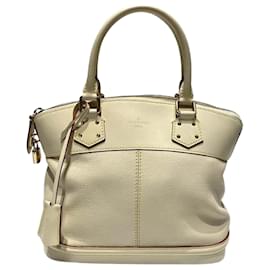 Louis Vuitton-Louis Vuitton Suhali Lockit PM Handbag-White
