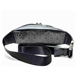 Salvatore Ferragamo-Salvatore Ferragamo Gancini Body Bag-Brown,Black