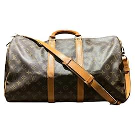 Louis Vuitton-Louis Vuitton Monogram Keepall Bandouliere 45 Bag-Brown